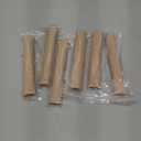 Hestya Open Gel Finger Toe Tubes 6 Pcs Fabric Gel Lined Cushion Sleeve Protector for Bunion Hammer Toe Callus Corn Blister Friction (6 x 0.79 Inch)