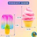 Ice Cream Squishy 4 Pcs - Dumpling Ice Cream 2026 Upgraded Dumplings Squishes for Adults Teens Squeeze Easter Basket Stuffers