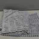 Aegero Pack of 2 Corduroy Decorative Throw Pillow Covers 20x20 InchSoft Boho Striped Pillow Covers Modern Farmhouse Home Decor for Sofa Living Room Couch Bed（Light Grey）