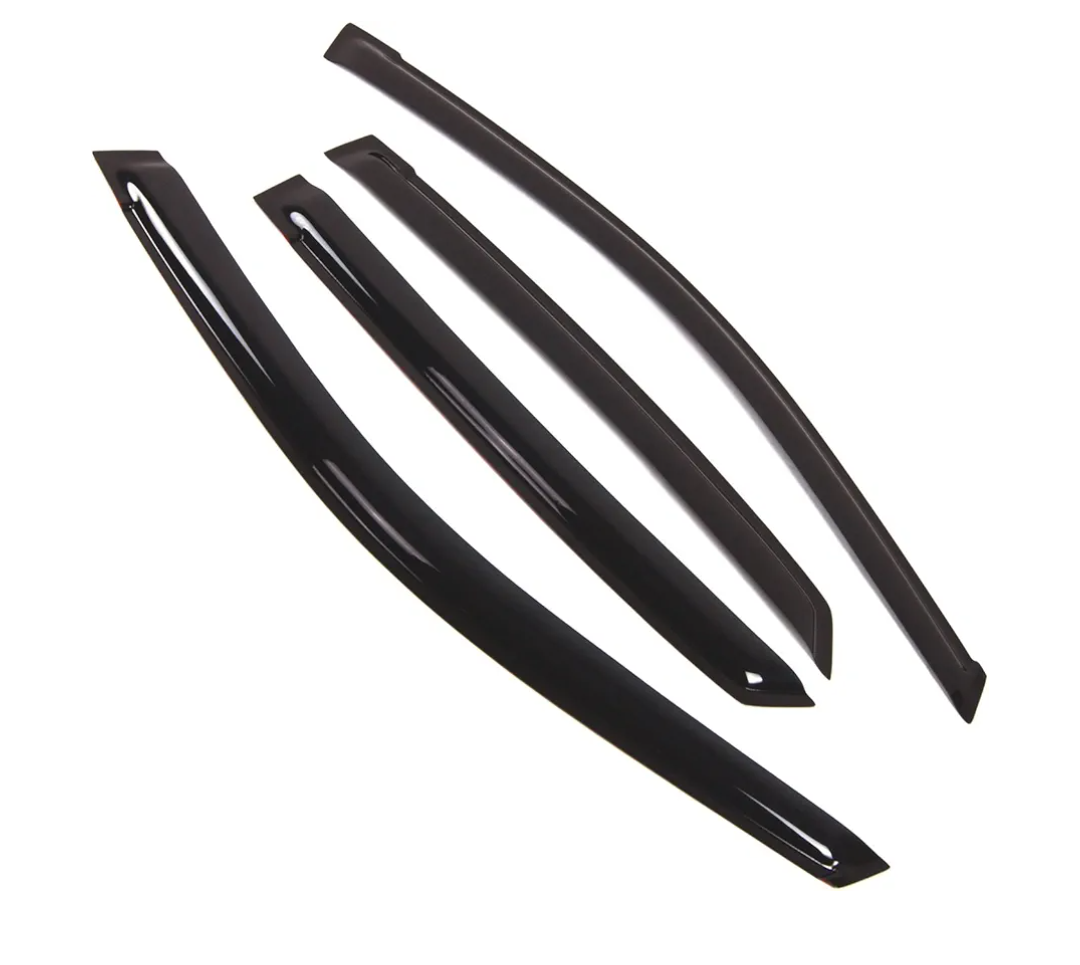 Outside Mount Window Vent Visors Rain Guards Compatible with Lexus RX330 2004-2009 | Side Window Wind Deflectors Rain Shields | Smoke Tinted, 4 Pcs Set, DGWV-293