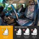 Mossy Oak LPI Truck Heavy Duty Seat Covers for Front Seats; Fits Full-Size SUV or Truck; Includes Front and Rear Storage Pockets, Built-in Molle Style Organizer; Semi-Custom Fit; 2pcs