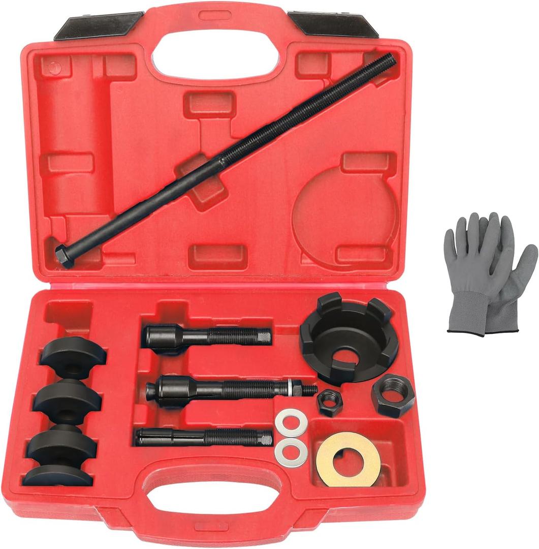 ReluxGo Wheel Bearing Puller Removal Motorcycle Tool Kit for Harley Davidson, Wheel Bearing Removal and Installation Tool for 3/4" 1" 25mm Bearings for Hogs from 2000, Wheel Bearing Press (Red)