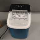 MAXEVE Ice Maker Countertop, 34LBs/24H Ice Machine, 2 Bullet Size, Fast Making 9Cubs in 5 Mins, Portable Ice Maker Machine with Self Cleaning, Ice Basket, Ice Scoop for Home/Office/Bar (Silver)