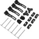 DICMIC Truck Tonneau Cover Replacement and Accessories Part Kit for Hard Tri-fold & Quad-fold Truck Bed Cover Include Nut, T-Bolt and Tonneau Cover Clamp, 4X Rear Clamp