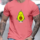 Avocado Print T-shirt, Tees For Men, Casual Short Sleeve T-shirt For Summer Size M
