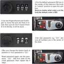 KYODOLED Medium Cash Box with Combination Lock Safe Metal Money Box with Money Tray for Security Lock Box 7.87x 6.30x 3.54Inch Pink Medium