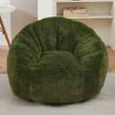 MAXYOYO Bean Bag Chair for Kids, Shell Shaped Bean Bag Couch for Boys and Girls, Toddler Chair Bean Bag Sofa for Playroom, Nursery Room, Green, Standard