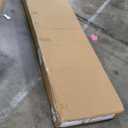 Foldable Aluminum Loft Stairs Ladder, 12 Step Folding Bunk Bed Ladders with Handrails, Portable Anti-Slip Egress Attic Ladder, Floor-Mounted Metal Roof Access Step Ladders for Dorm RV Home Attic Stair (10.5ft, Black)