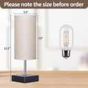 Cordless Table Lamp, Battery Operated Lamp Touch Dimmable,Rechargeable Lamp for NightStand, Battery Powered Wireless Table Lamp for Decor, Living Room, Dorm-2Pack (12 Inch, Beige)