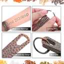 Copper Plated Measuring Cups and Spoons Set, 6 Measure Cups and 7 Stainless Steel Measurement Spoons with Leveler, Metal Kitchen Measuring Cups and Baking Measuring Spoons Set of 14