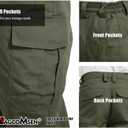 MAGCOMSEN Men's Tactical Pants 9 Pockets Ripstop, Water Repellent, Cargo Pants for Work, Hiking, Hunting(No Belt) (30, Green)