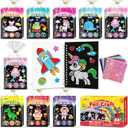 FUNNYB&G Foil Art Party Favors for Kids - 24 Pack Foil Art Crafts Kits Coloring Books, Goodie Bag Stuffers Party Favors for Kids 4-8 8-12, Bulk Birthday Classroom Prizes Girls Boys Gifts (Classic)