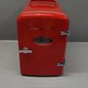 Frigidaire EFMIS175 Retro 9-Can Mini Personal Fridge Portable Cooler for Car, Office, Bedroom, Dorm Room, or Cabin, 11.8" D x 7.1" W x 10.1" H, Red