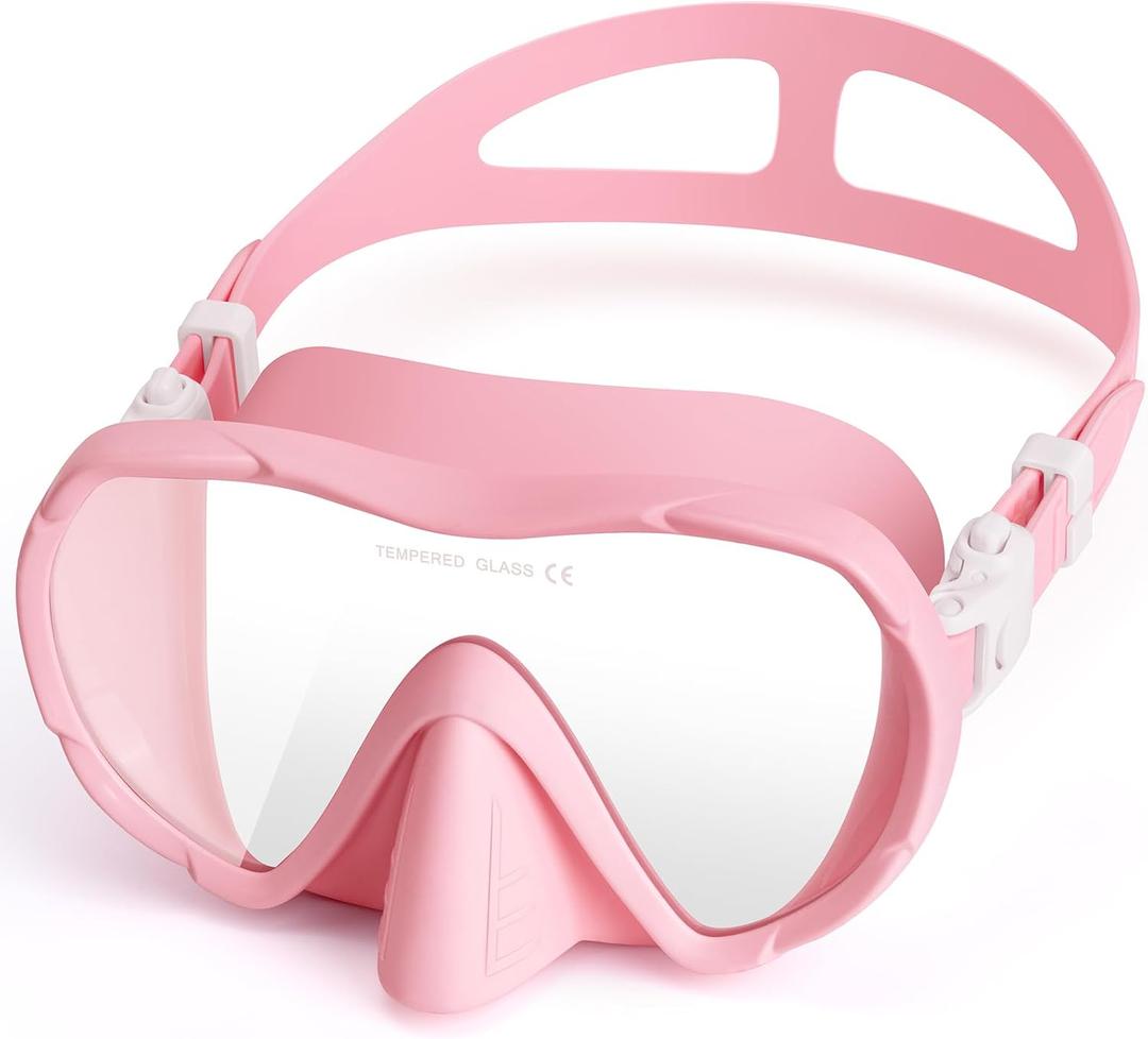 Adult Swim Goggles with Nose Cover, Wide View Diving Mask No Leak Swimming Goggles for Men Women Youth