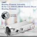 5301EL1001H Dryer Heating Element fit for LG.TROMM,Heater Assembly 5301EL1001H fit for Kenmore Elite 79680272900 3 Prong Thermostat 6931EL3001F DLEX7177WM DLE5977W DLE2516W DLE0442W prime&swift, Heater 5301el1001h With 3 Prongs Thermostat