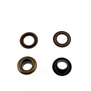 Hahiyo Grommets Eyelets 6mm Inside Diameter Carbon Steel Strong Shiny for Canvas Clothes Leather DIY Fabric Belt Purse Bag Shoe Tent Curtain Paper Projects Decoration Bronze 80Pcs