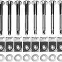 Truck Bed Mounting Bolt Nut Hardware Kit Fits 1999-2016 Ford F250 F350 Super Duty Truck Replaces # W706640S900 W706641S900 W708770S436 XC3Z9900038AA 924-311