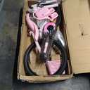 KEANO Zinnia 14 16 20 Inch Kids Bike for Girls Ages 3-10 Years, Girls' Bikes with Training Wheels, Streamers, Basket and Doll Seat, Children Bicycles (Pink)