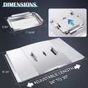 Grill Grease Tray Replacement Parts for Dyna Glo DGF510SBP, DGF510SSP, Backyard Grill BY13-101-001-13, GBC1460W and BHG Grill Parts, Adjustable 24''-30'' Grill Drip Pan, Cooking Grates, Heat Plates.