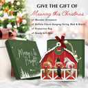 2 x Funny Horses Christmas Ornament 2025 - Farm Animal Ornaments for Christmas Tree, Horse Gifts for Farmers Women, Men, Wooden Farm Ornament for Family, Friends, Animal Lovers Gift Ideas