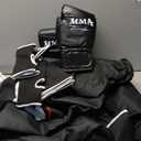 Punching Bag Set for Adults, 4FT Heavy Boxing Bag Set with 12 OZ Boxing Gloves, Suitable for MMA Karate Kickboxing Boxing Muay Thai Training at Home or Gym - Unfilled Heavy Bag (Black)