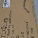 Shower Glass Support Bar, Both Sides Also, Frameless Bathroom Glass Clamp L Shape Panel Bracket, No DrillFixed Shower Panel to Wall (Mirror Chrome)