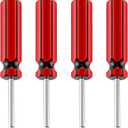 lasenersm 4 Pieces Valve Core Remover Valve Remover Core Tool Valve Core Removal Tool Single Head Valve Remover Installer Repair Tool Tire Valve Stem Core Remover with Plastic Handle, Multicolor
