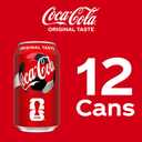 Coca-Cola Fridge Pack Soda Soft Drink, 12 fl oz Cans, 12 Pack - Classic Cola Soda Cans