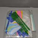 Zoketriton 24 Sets Easter Gift Basket Empty with Cellophane Bags, Bunny Cardboard Gift Basket Bulk with Pull Bows Ribbons to Fill for Spring Easter Gift Wrapping Storage Birthday Party Decor (Pink blue)