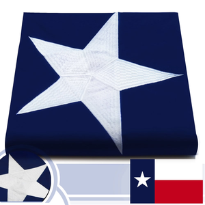 Anley EverStrong Series Embroidered Texas State Flag - Lone Star Flags 
