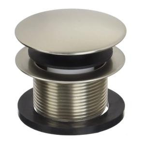 Westbrass A398R-07 1-1/2" NPSM Coarse Thread Mushroom Tip-Toe Bathtub Drain Stopper, Satin Nickel