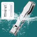 3 x German Nail Clippers for Men with Catcher, Portable Ultra Sharp Nail Clippers for Men Women Seniors Stainless Steel Toenail Clipper with Nail File, Edgy Nail Clipper for Thick Nails