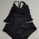 Women Tankini Tops V Neck Tankini Tummy Control Swimsuit Blouson Tankini Top Bathing Suit Swimwear Tops Plus Size L