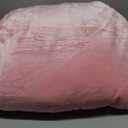 Genteele Sherpa Throw Blanket Super Soft Reversible Ultra Luxurious Plush Blanket, 90 x 90 inches, Pink/White