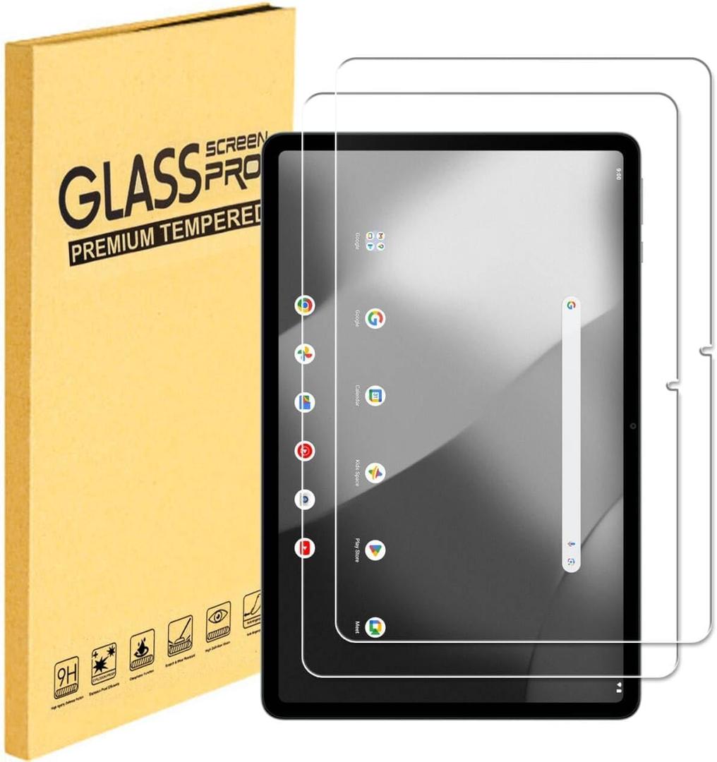 MUBUY-GOL Tempered Glass Screen Protector for Onn 11 inch Tablet Pro 2024 (Model 100146660), 2-Pack Tempered Glass Scratch Resistant Anti Fingerprint 9H Hardness Screen Filte