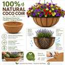 Y&M 3pcs 20 Inch Round Coco Fiber Hanging Basket Liner for 20'' Hanging Planter