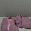 Women's 2 Piece Suits Business Casual Outfits Long Sleeve Solid Blazer with Pants Professional Office Work Sets 2XL