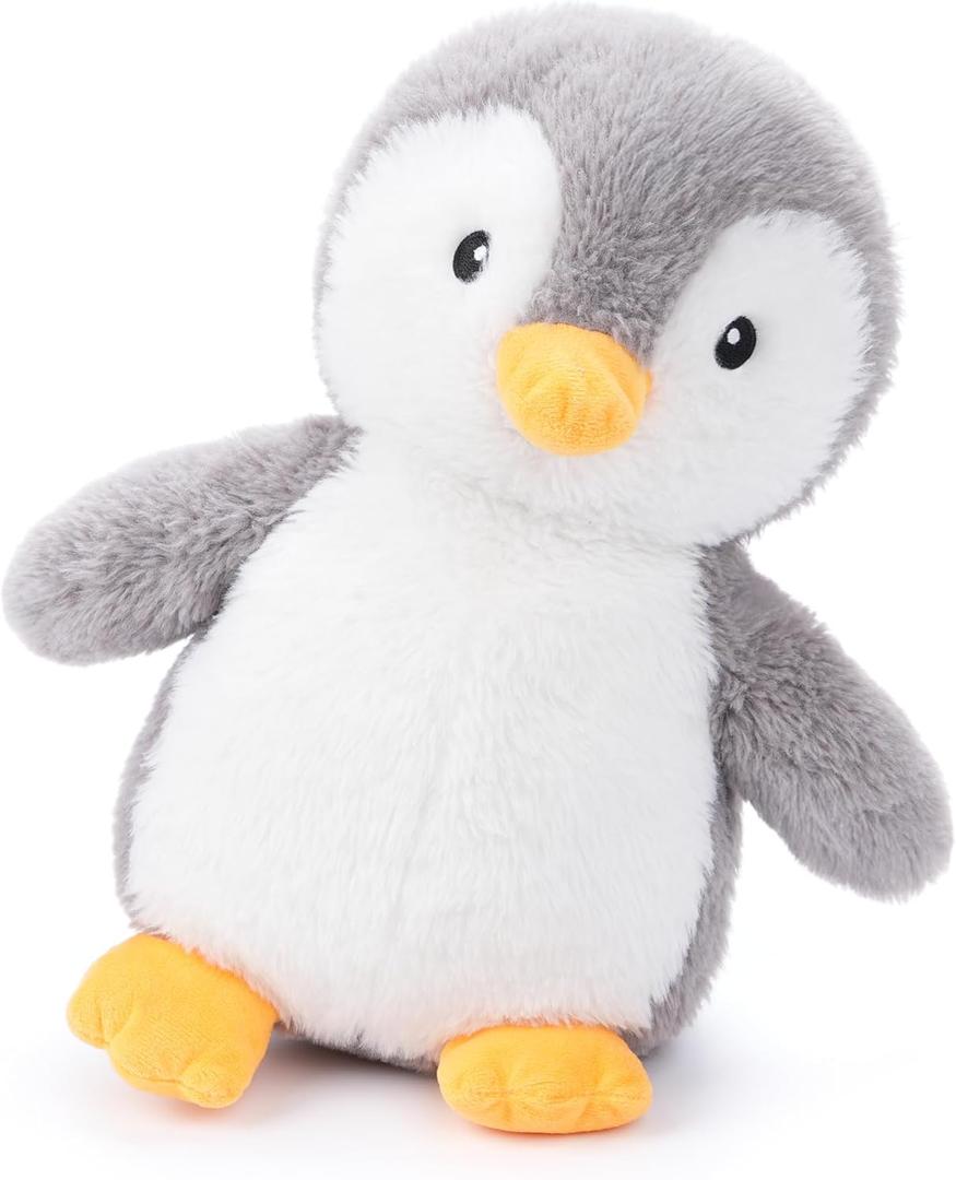 King Penguin Stuffed Animals with Embroidered Eyes, Baby Penguin Plush Toys for Boy Girl Kids Birthday Christmas Bedtime Gifts, 12 inches
