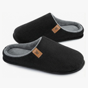 VeraCosy Men's Cozy Slip-on Slippers Corduroy Memory Foam Indoor House Shoes 9-10