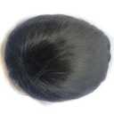 Toupee Hair for Men Poly Skin Human Hair PU Hair Toupee System Base Size 6x8 inches Natural Black