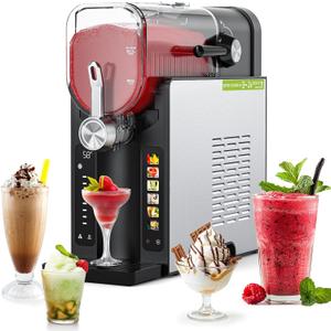 Slushie Machine: No Ice Needed Slushy Machine for Home, 6 Preset, Real-Time Temp Display, Auto-Clean | Frozen Margaritas, Cocktails, Frappés, Ice Cream, Smoothies, Milkshakes, Summer Parties