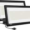 600W LED Flood Light 2Pack,Super Bright Daylight 5000K IP66 Waterproof Security Outdoor LED Arena Lights,Commercial Lighting Floodlight for Fields,Counts,Stadium (600w-2pack)