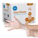 Med PRIDE Vinyl Gloves| Small Case of 100| 4.3 mil Thick, Powder-Free, Non-Sterile, Heavy Duty Disposable Gloves| Professional Grade for Healthcare, Medical, Food Handling, and More