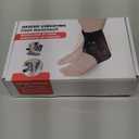 Cordless Foot and Ankle Massager for Pain Relief, Rechargeable Foot Massager for Neuropathy Ankle Heating Pad Wrap with Massage for Circulation, 6 Heat & 3 Vibration Levels, Auto Shut-Off (Grey)