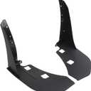 Front Bumper Corner Spoiler, Front Side Corner Winglet Prevent Collision Easy to Install Black Sporty Look for GT500 2014 to 2021