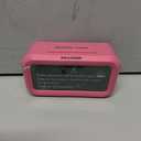 Peakeep Night Light Alarm Clock Battery Operated with Indoor Temperature, Desk Digital Clock for Kids Girls Bedrooms (Pink)