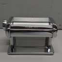 MARCATO Made in Italy Atlas 150 Classic Manual Pasta Maker Machine, Chrome Steel with Black Hand Crank. Makes Lasagna, Fettuccine & Tagliolini.