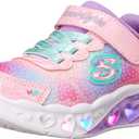 Skechers Unisex-Child Flutter Heart Lights Sneaker (11 Little Kid, Pink/Multi)