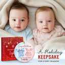 10 x New Baby Twins Christmas Ornament - Congratulations Gifts for Twins Boy and Girl, Newborn Baby Gifts - Baby First Christmas Ornament, Gift for New Twin Moms, Dads, Parents