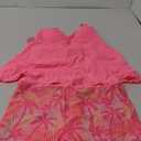 ROSEWE Women's Tankini Bathing Suits, Two-Piece Smocked Swim Dress, Print Swimsuits with Board Shorts (XX-Large, Coral)